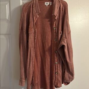 BKE Women's Button-Up Jacket - Rust